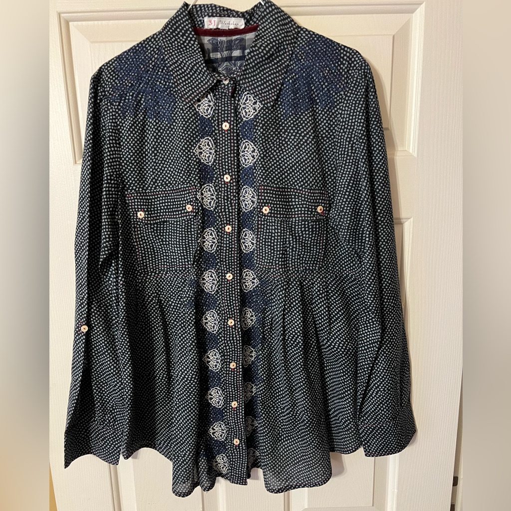 3j Workshop By Johnny Was Button Up Blouse